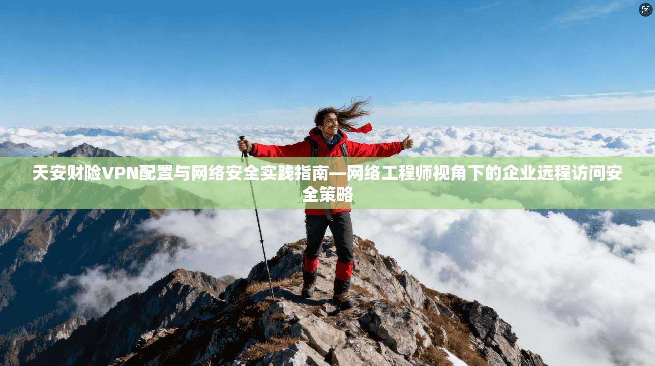 天安财险VPN配置与网络安全实践指南—网络工程师视角下的企业远程访问安全策略  第1张