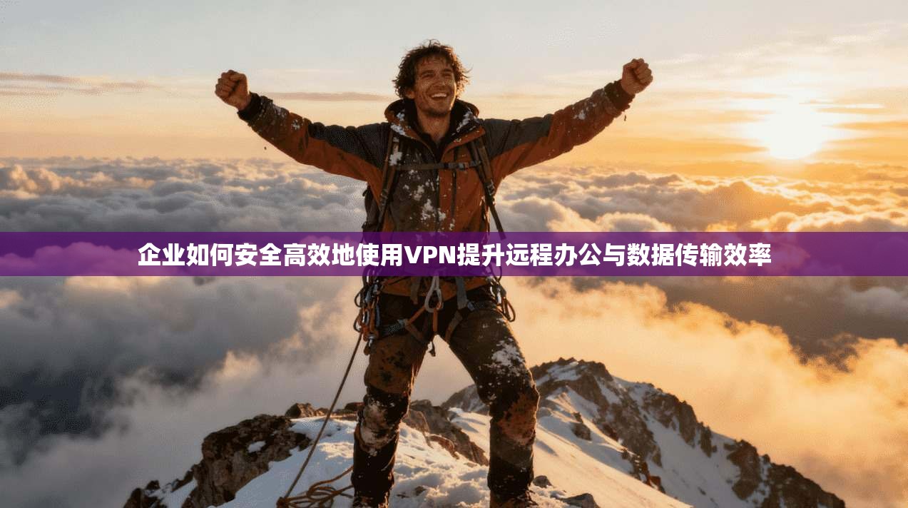 企业如何安全高效地使用VPN提升远程办公与数据传输效率