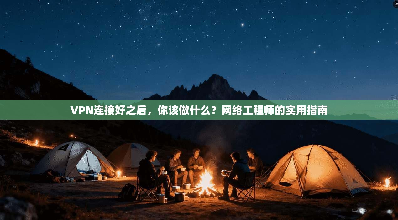 VPN连接好之后，你该做什么？网络工程师的实用指南
