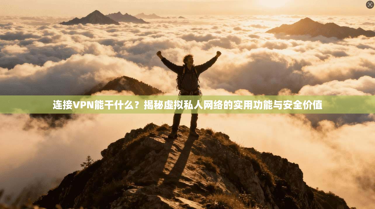 连接VPN能干什么？揭秘虚拟私人网络的实用功能与安全价值