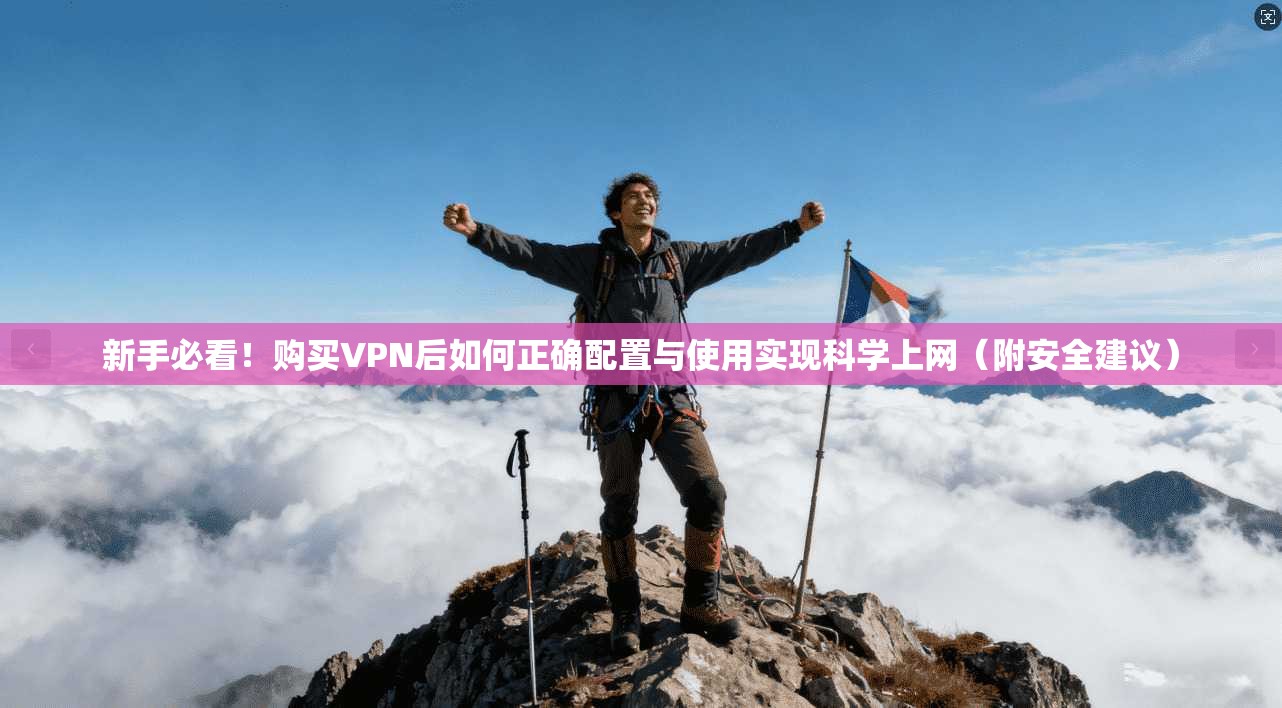 新手必看!购买VPN后如何正确配置与使用实现科学上网(附安全建议)