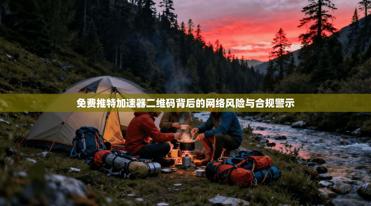 免费推特加速器二维码背后的网络风险与合规警示